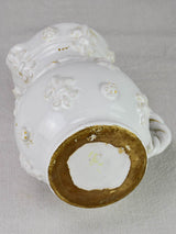 Mid-century French Emile Tessier pitcher with twisted handle 8¼"