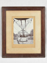 Hot air balloon ride -black & white photo 1937 Exposition Universelle 17" x 14¼"