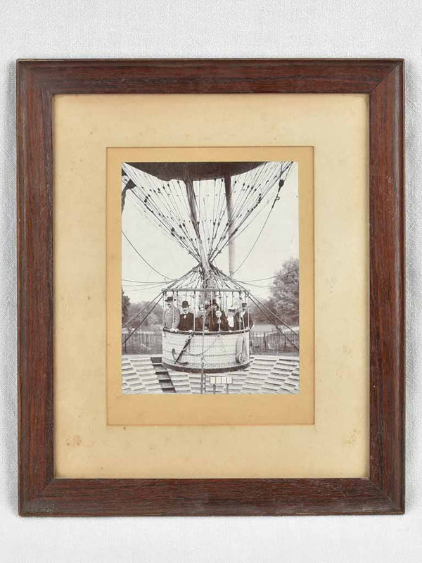 Hot air balloon ride -black & white photo 1937 Exposition Universelle 17" x 14¼"