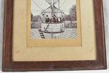 Hot air balloon ride -black & white photo 1937 Exposition Universelle 17" x 14¼"