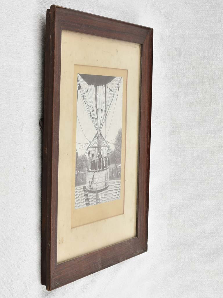 Hot air balloon ride -black & white photo 1937 Exposition Universelle 17" x 14¼"