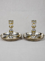 Rare eighteenth-century Louis XV silver travel candlesticks