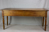 Antique French serving table with three drawers and pullouts 26½" x  70¾"