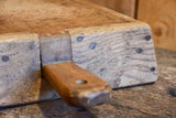 Antique French cutting board inset in a box