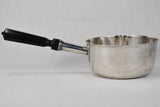 Early nineteenth-century silver saucepan with ebony handle