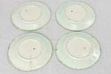 Set of four Majolica daisy plates 8¼"