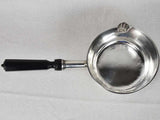 Early nineteenth-century silver saucepan with ebony handle