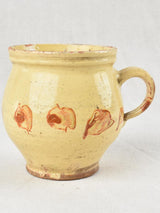 Vintage yellow and brown mug / cup 5½"