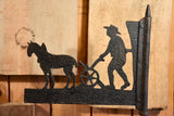 Antique French weathervane with country scene
