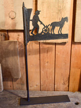 Antique French weathervane with country scene