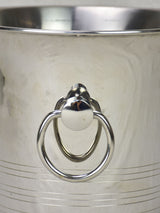 Vintage French Guy Degrenne champagne ice bucket with loop handles