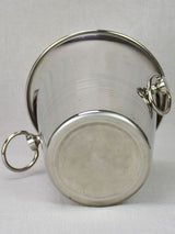 Vintage French Guy Degrenne champagne ice bucket with loop handles