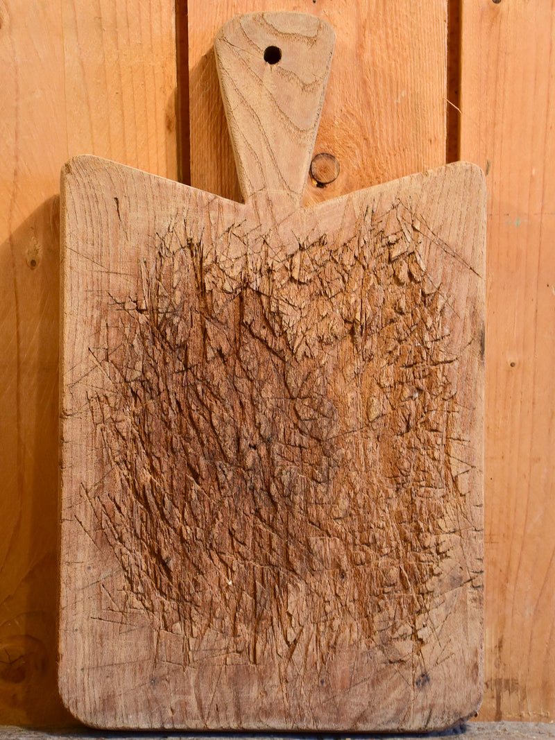 Petite French cutting board with pointed corners