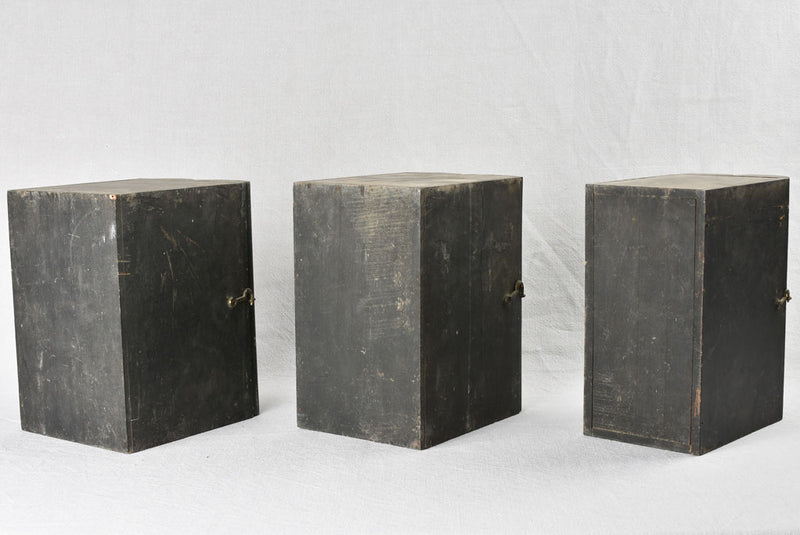 Collection of 3 antique faux books L. Pagua