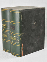 Collection of 3 antique faux books L. Pagua