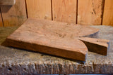 Antique French cutting board with wedge handle