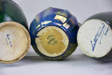 Collection of three stoneware vases - early twentieth-century signed