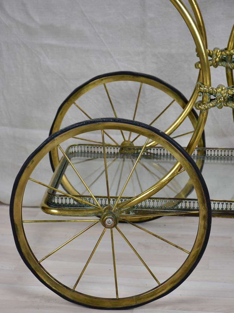 Elegant 1930's French bar cart