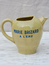 1930's Marie Brizard water pitcher