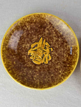 Three mid-century plates with country scenes M. Delduc 11"