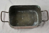 Traditional antique copper French casserole pot