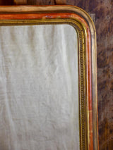 Antique French Louis Philippe mirror with timeworn gilt frame 22" x 29 ½"