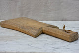 Small curved antique French cutting board 7½" x 19¼"
