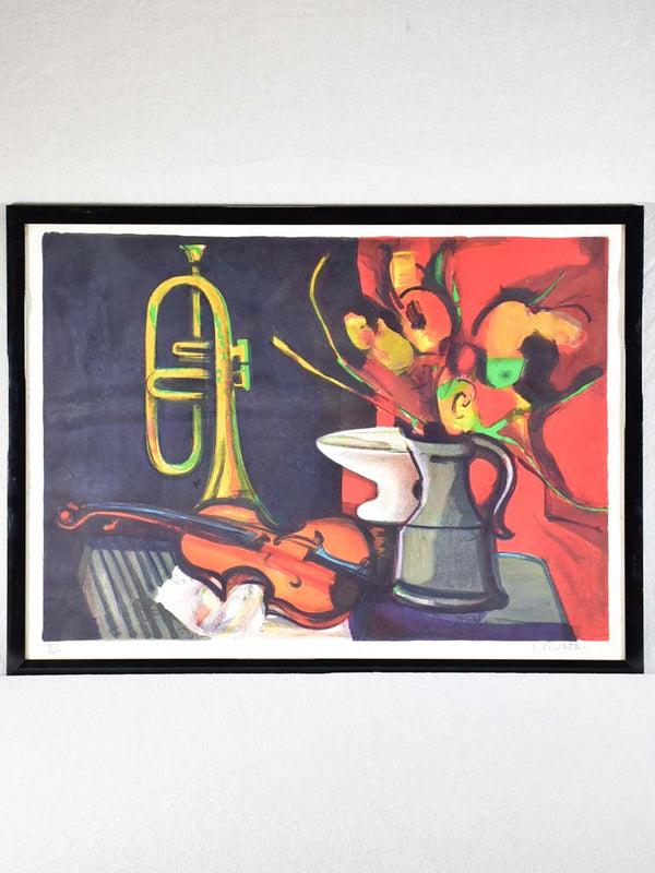 Lively vintage Georges Briata lithograph