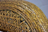 Very large vintage wicker armchairs