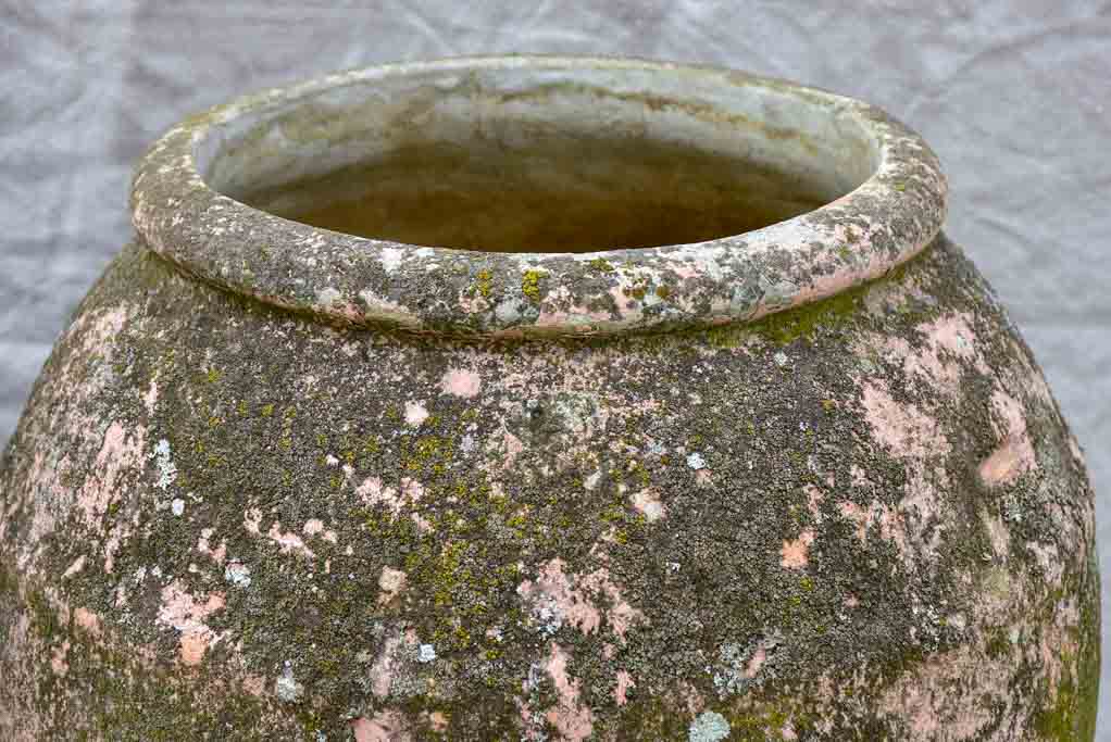 Pair of Willy Guhl garden planters with weathered pink patina