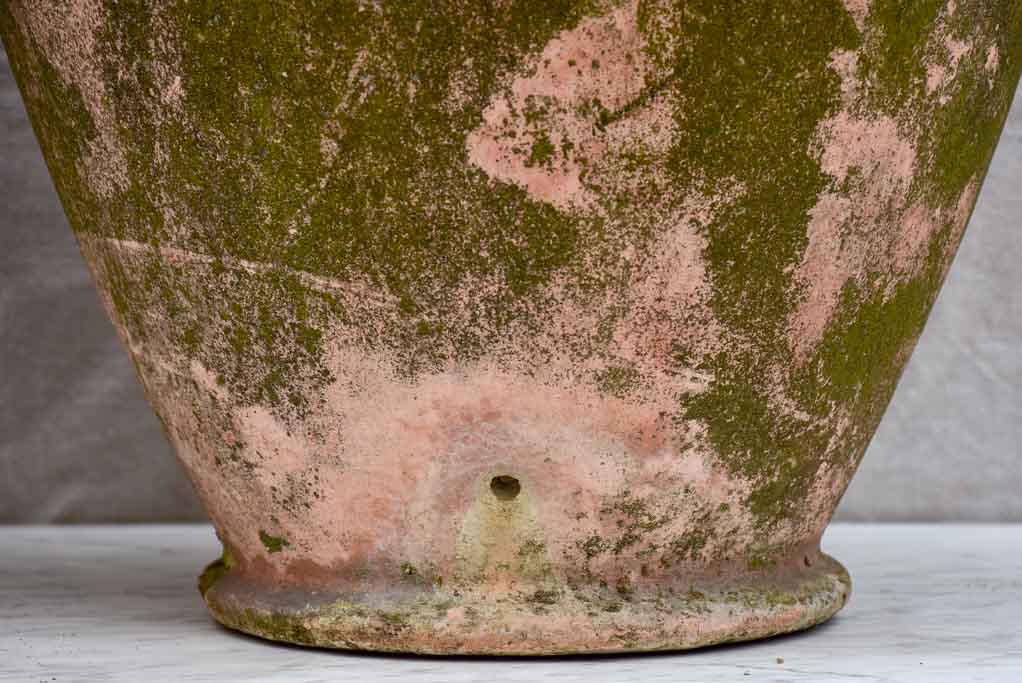 Pair of Willy Guhl garden planters with weathered pink patina