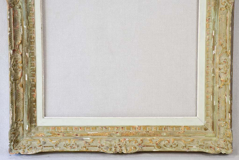 Pretty carved timber antique frame 20½" x 35"