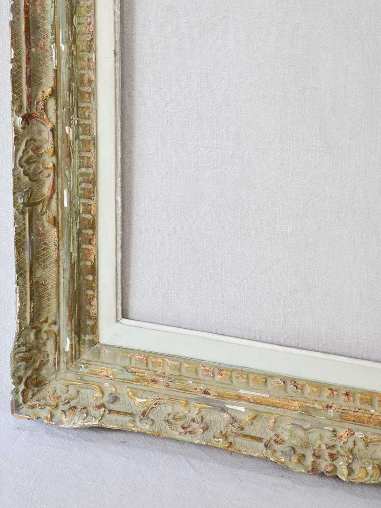Pretty carved timber antique frame 20½" x 35"