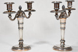Elegant early 1900's silver candlesticks