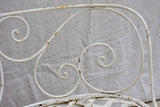 19th Century French garden bench - curved with white patina 52¼"