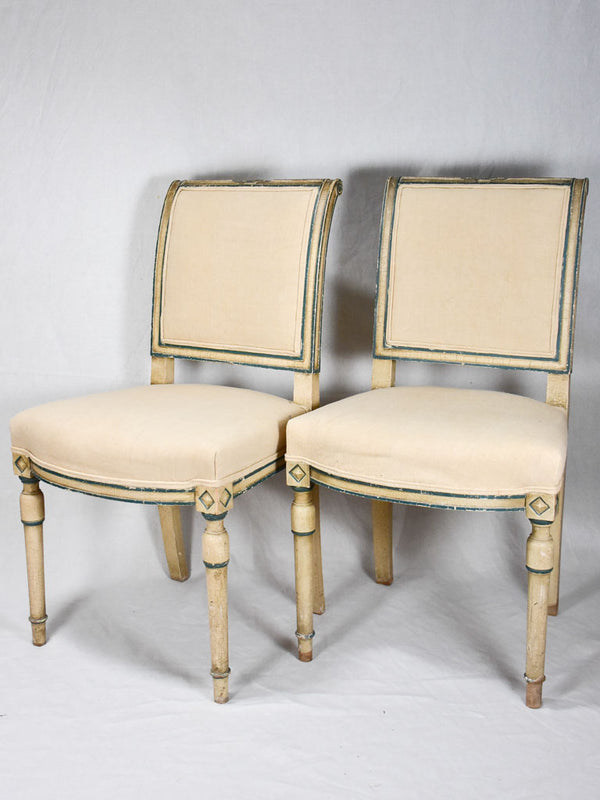 Antique Directoire style wooden chairs