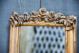 Small antique French mirror with roses