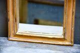 Small antique French mirror with roses