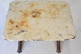 Antique French rectangular garden table from the Hotel du Midi 27½" x 35¾"