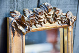 Small antique French mirror with roses
