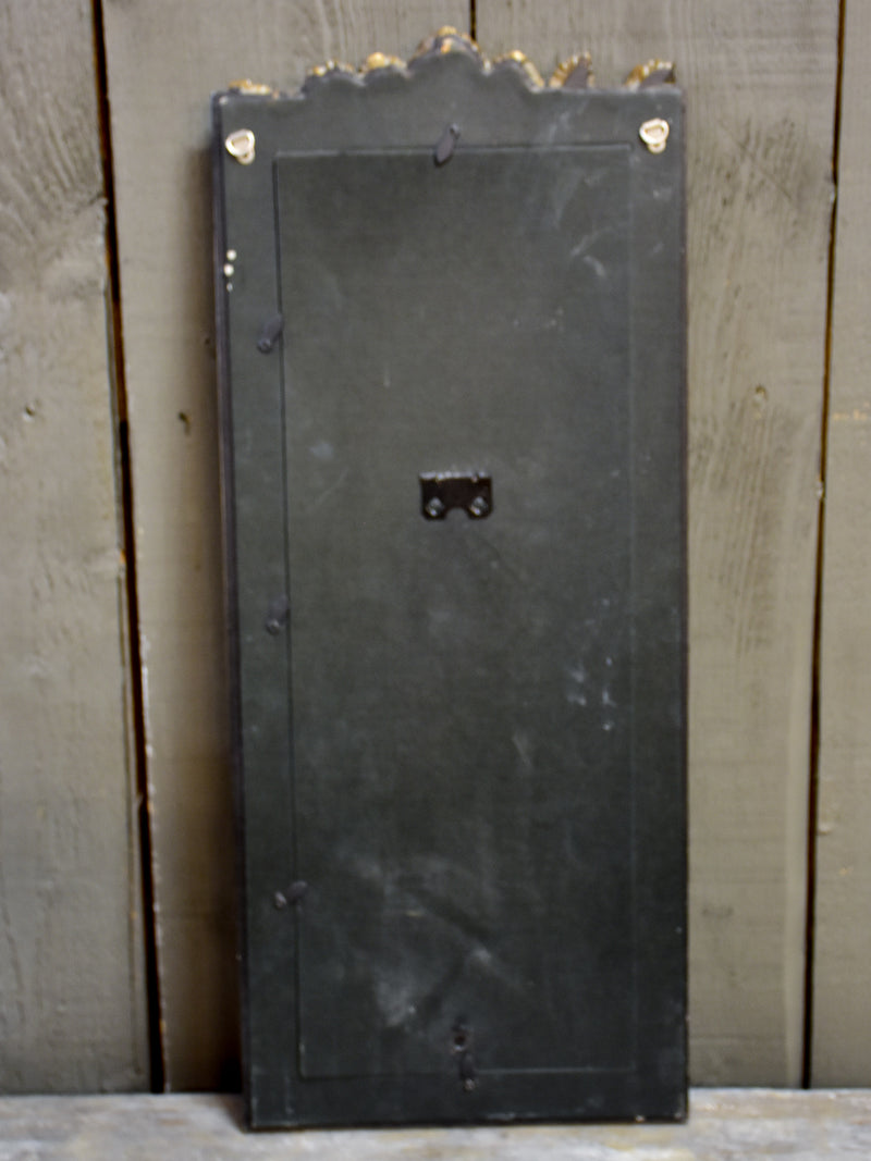 Small antique French mirror with roses