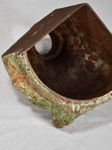 Early nineteenth-century cast iron salvaged gutter element 11¾"