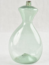 Lambs milk bottle with blue green glass 8¾"