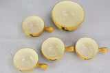 10 piece decorative ceramic set Grandjean Jourdon - faux bois & animal motifs