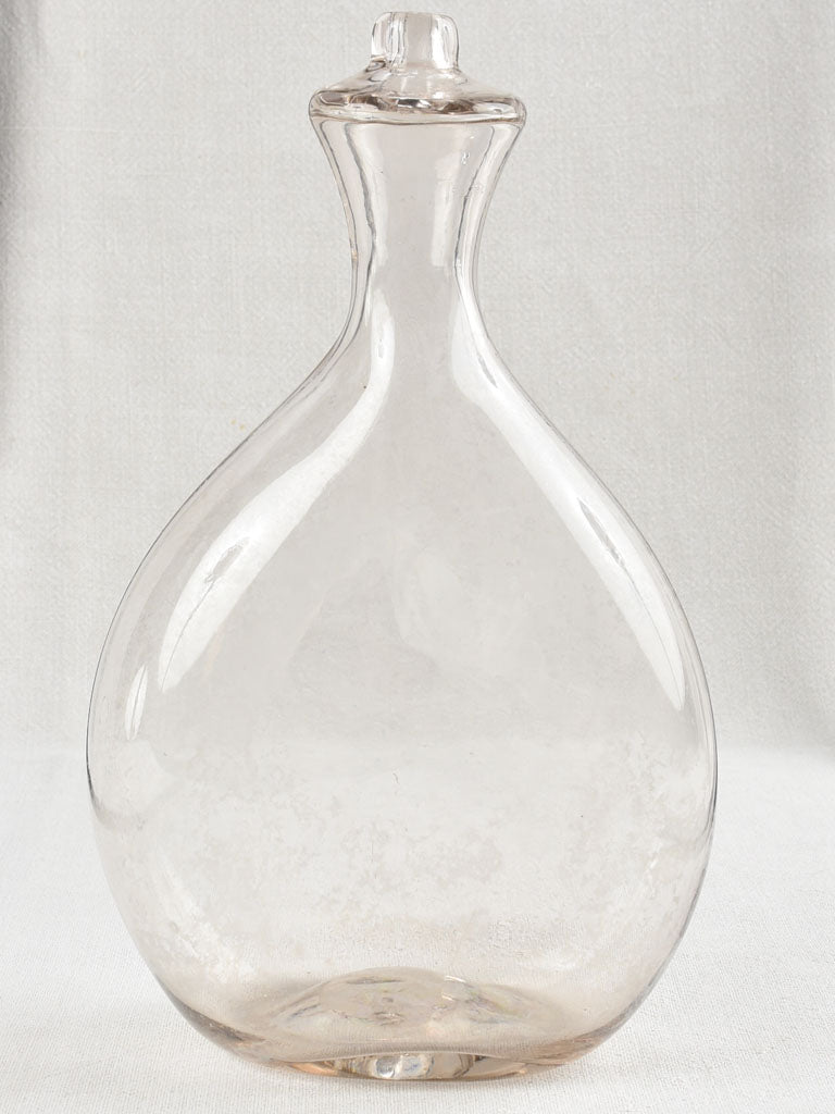 Charming antique blown glass milk bottle