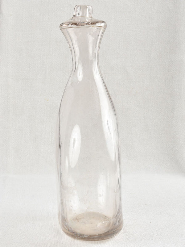 Large clear nineteenth-century lambs bottle