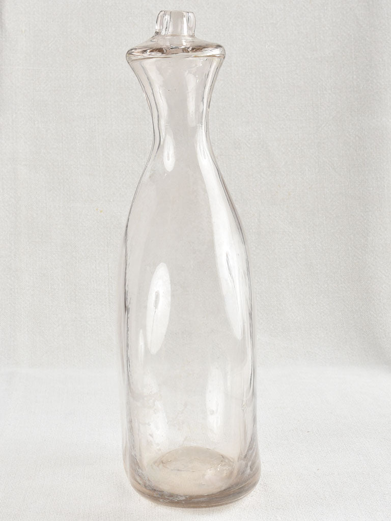 Large clear nineteenth-century lambs bottle