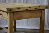 Antique French butchers table with two drawers 50¾" x 27½"