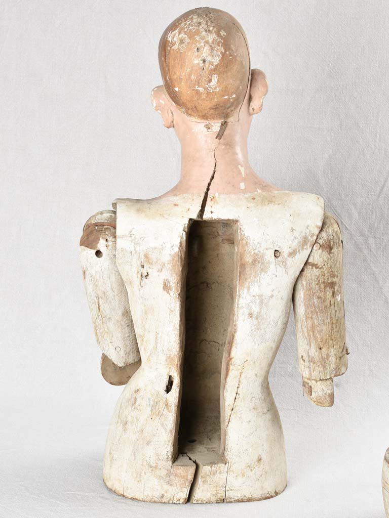 18th Century Italian wooden Capipota - religious bust