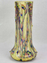 Vintage blown glass, multicolor vase